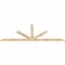 Ekena Millwork Saratoga Rough Sawn Timber Gable Bracket, Douglas Fir, 108"W x 40"H x 2"D x 4"F, 9/12 Pitch GBW108X40X0204SAR00RDF - alternate 3